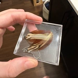 Pheasant feather earrings